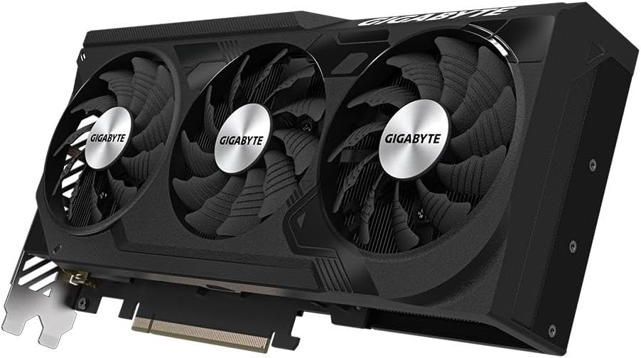 GIGABYTE GeForce RTX 4070 WINDFORCE OC 12GB Carte graphique - 12GB DDRX6 21Gbps, PCI-E 4.0, DisplayPort 1.4, HDMI 2.1a, NVIDIA DLSS 3, Ada Lovelace Arch, GV-N4070WF3OC-12GD