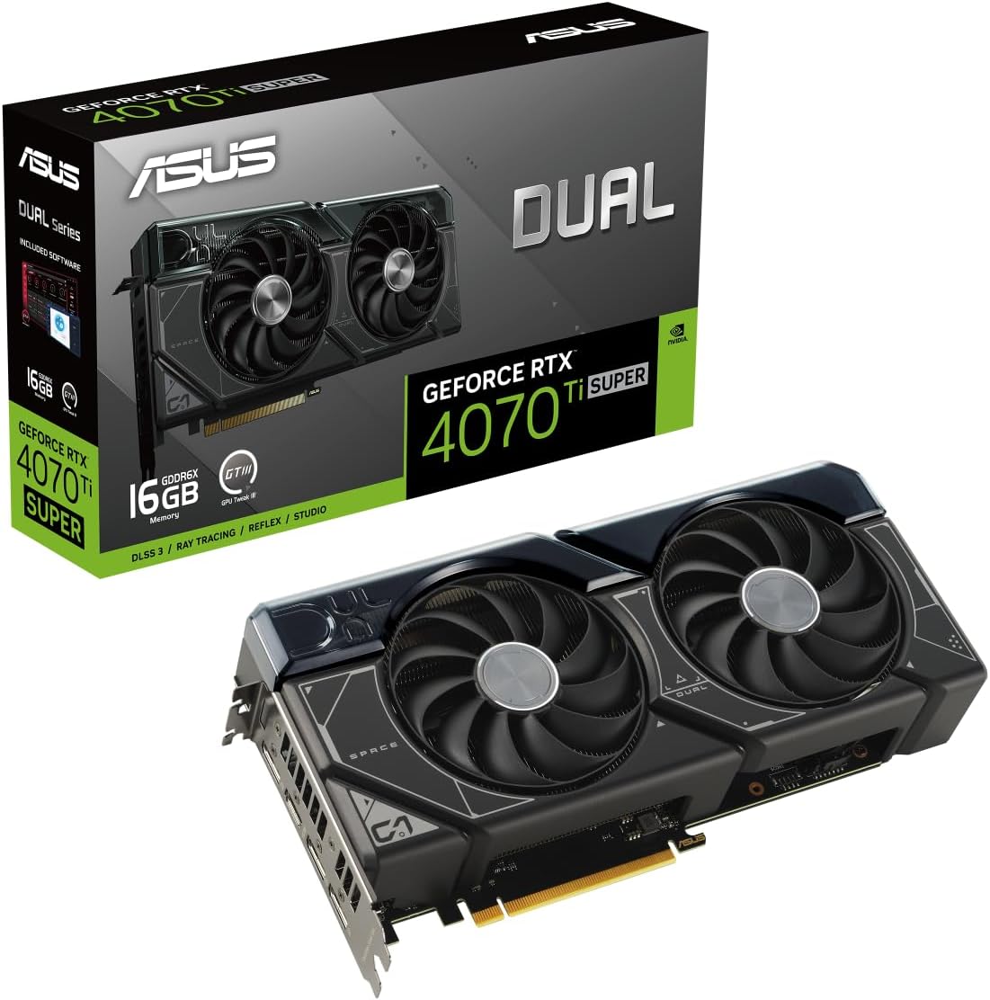 ASUS Dual GeForce RTX 4070 Ti SUPER 16GB GDDR6X Gaming