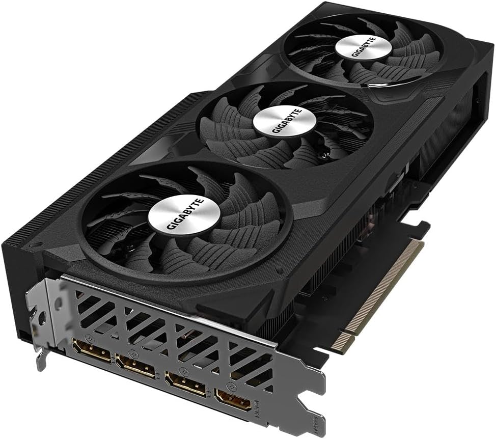 GIGABYTE GeForce RTX 4070 WINDFORCE OC 12GB Carte graphique - 12GB DDRX6 21Gbps, PCI-E 4.0, DisplayPort 1.4, HDMI 2.1a, NVIDIA DLSS 3, Ada Lovelace Arch, GV-N4070WF3OC-12GD