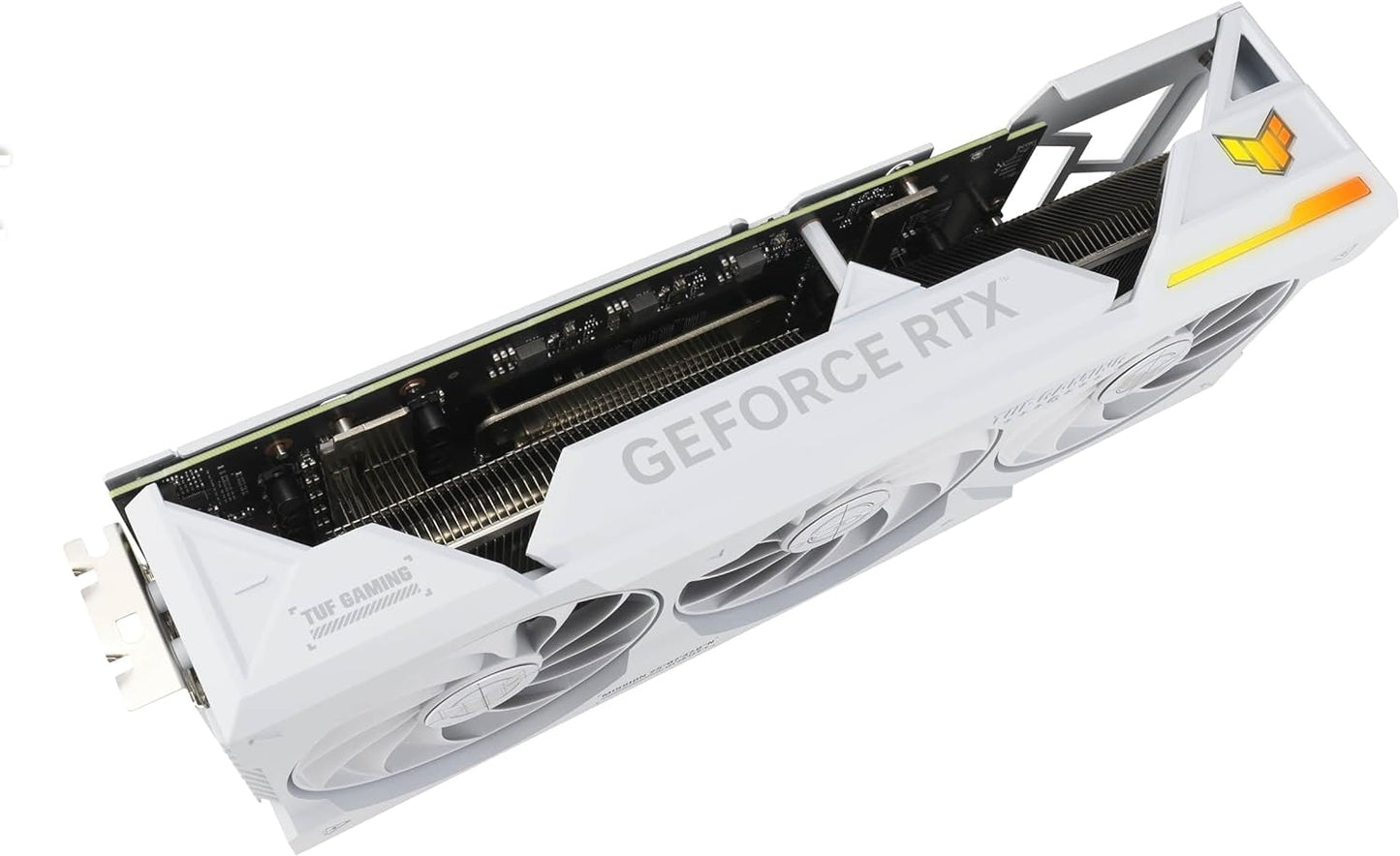 ASUS TUF Gaming GeForce RTX 4070 Ti Super BTF White OC Edition 16 Go GDDR6X (NVIDIA DLSS 3, (GC-HPWR) Gold Finger, PCIe 4.0, 2 x HDMI 2.1a, 3 x DisplayPort 1.4a, TUF-RTX4070TIS-O16G-BTF-WHITE, Blanc