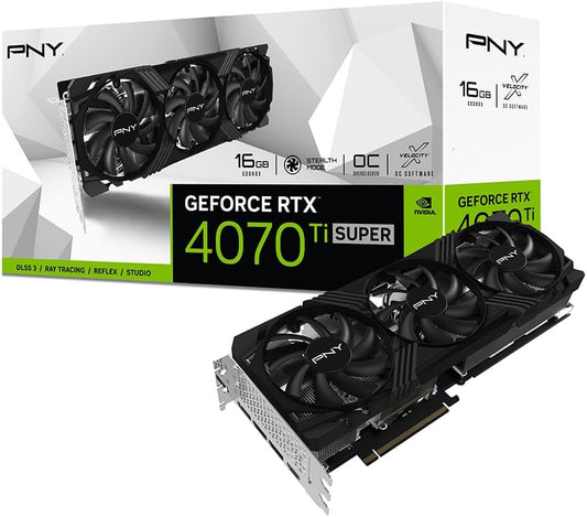 PNY GeForce™ RTX 4070 Ti Super™ 16GB Verto™ Overclocked Triple Fan DLSS 3