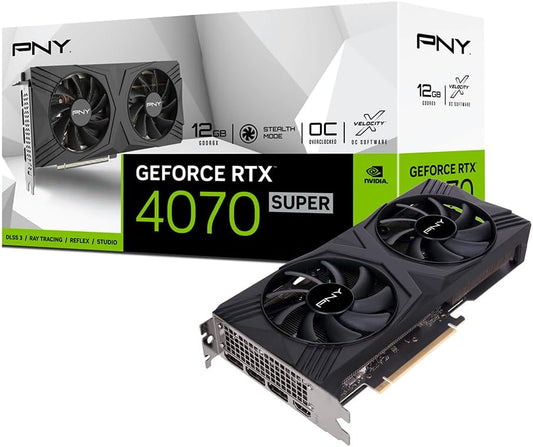 PNY GeForce™ RTX 4070 Super™ 12GB Verto™ Overclocked Dual Fan DLSS 3