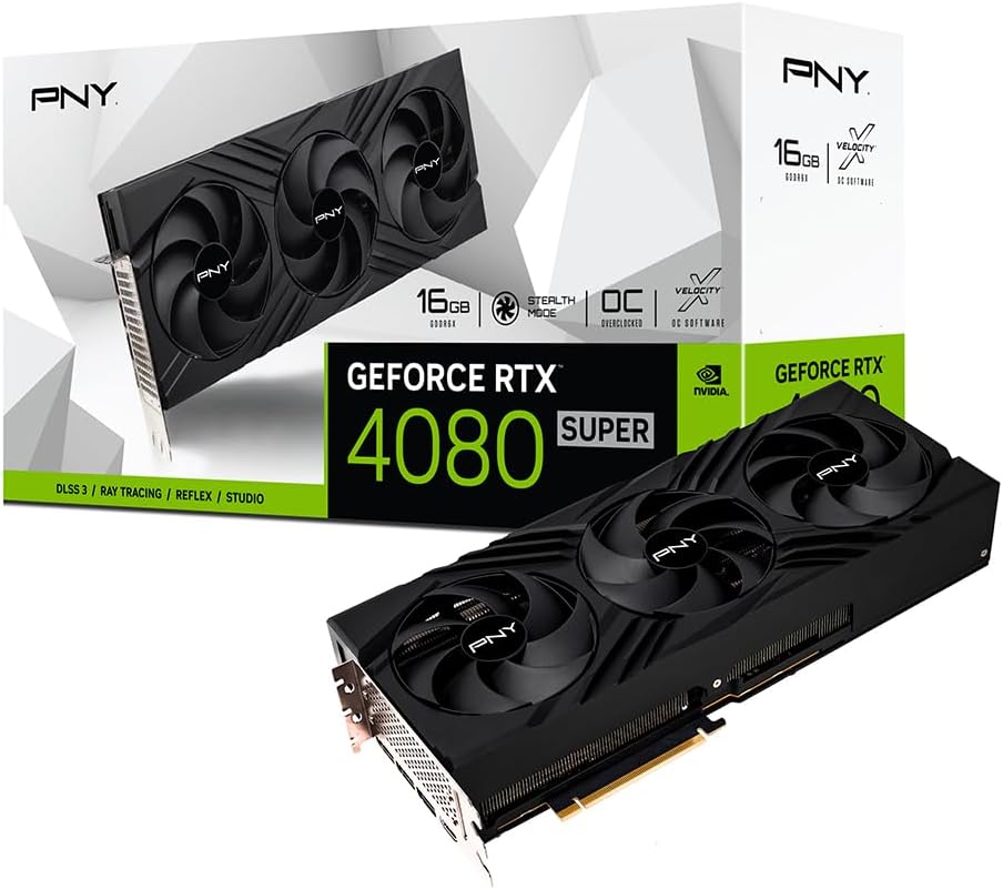 PNY GeForce™ RTX 4080 SUPER™ 16GB Verto™ Overclocked Triple Fan DLSS 3