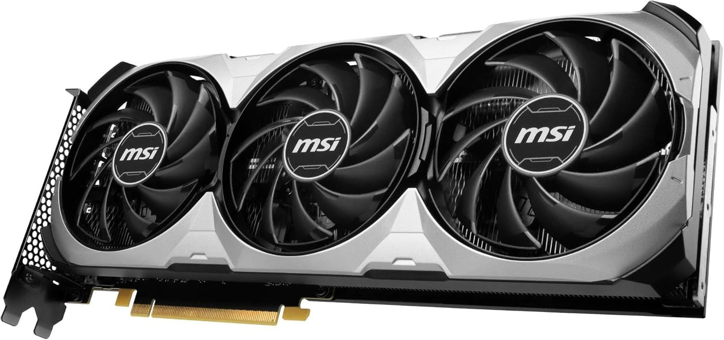 MSI GeForce RTX 4060 Ti Ventus 3X E 8G OC Carte Graphique - GPU NVIDIA GeForce RTX 4060 Ti, 8 Go GDDR6 128 Bits, 18 Gbit/s, Interface PCI Express 4, jusqu'à 2565 MHz, Ventilateurs TORX 4.0