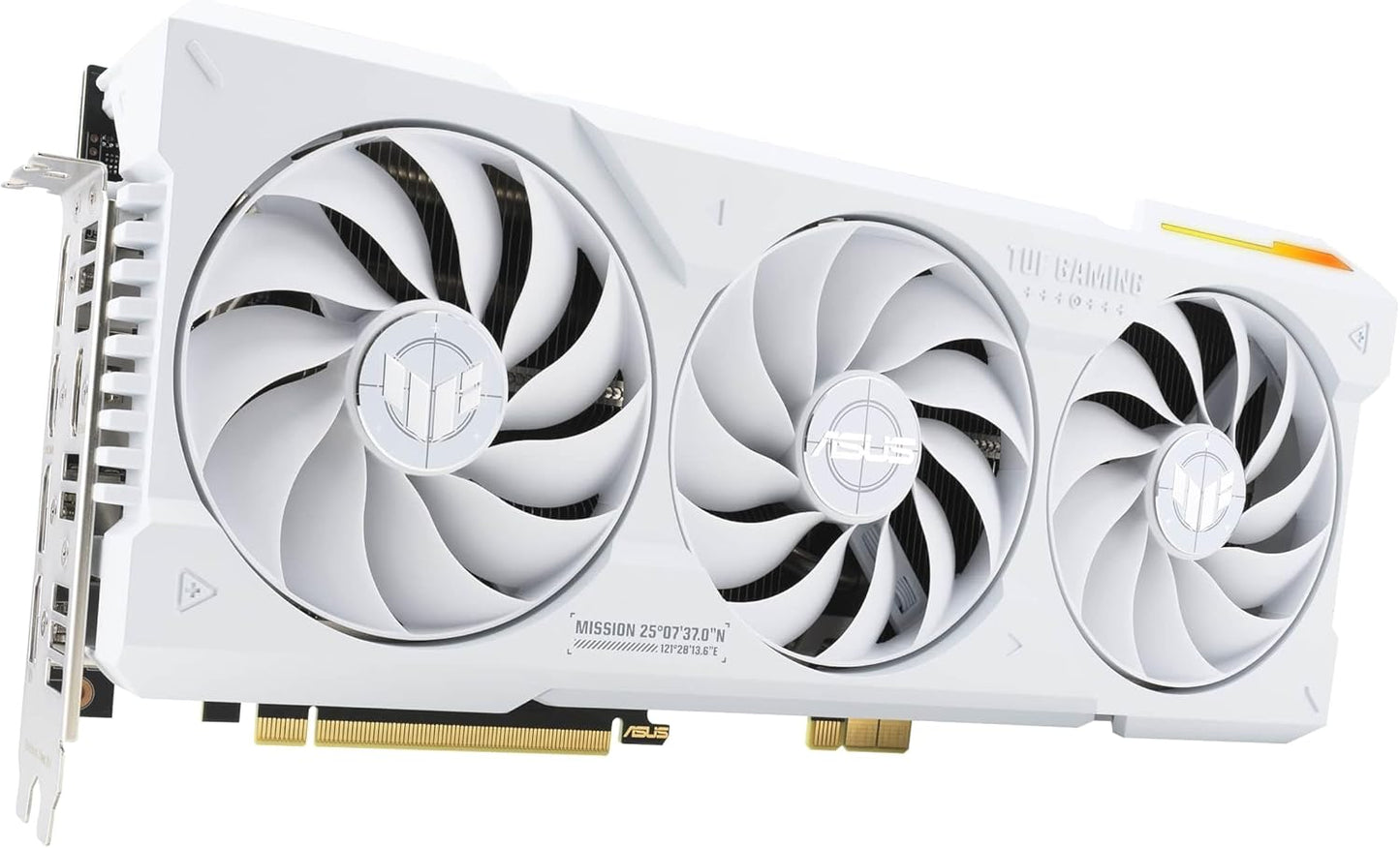 ASUS TUF Gaming GeForce RTX 4070 Ti Super BTF White OC Edition 16 Go GDDR6X (NVIDIA DLSS 3, (GC-HPWR) Gold Finger, PCIe 4.0, 2 x HDMI 2.1a, 3 x DisplayPort 1.4a, TUF-RTX4070TIS-O16G-BTF-WHITE, Blanc