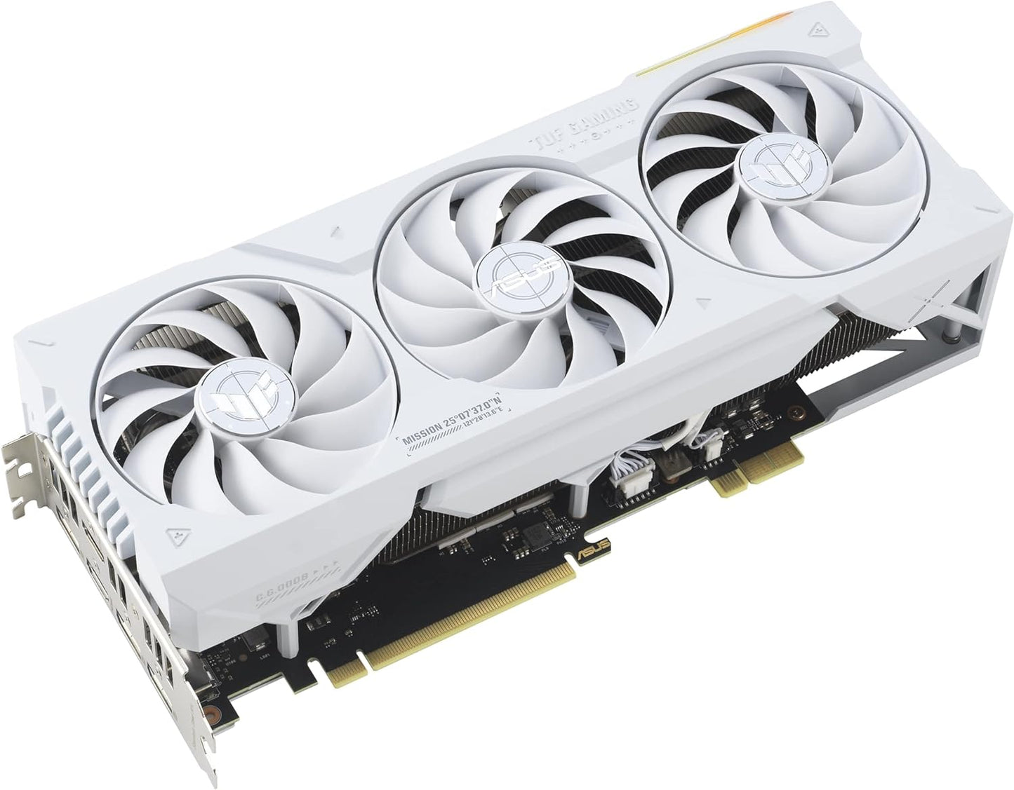 ASUS TUF Gaming GeForce RTX 4070 Ti Super BTF White OC Edition 16 Go GDDR6X (NVIDIA DLSS 3, (GC-HPWR) Gold Finger, PCIe 4.0, 2 x HDMI 2.1a, 3 x DisplayPort 1.4a, TUF-RTX4070TIS-O16G-BTF-WHITE, Blanc