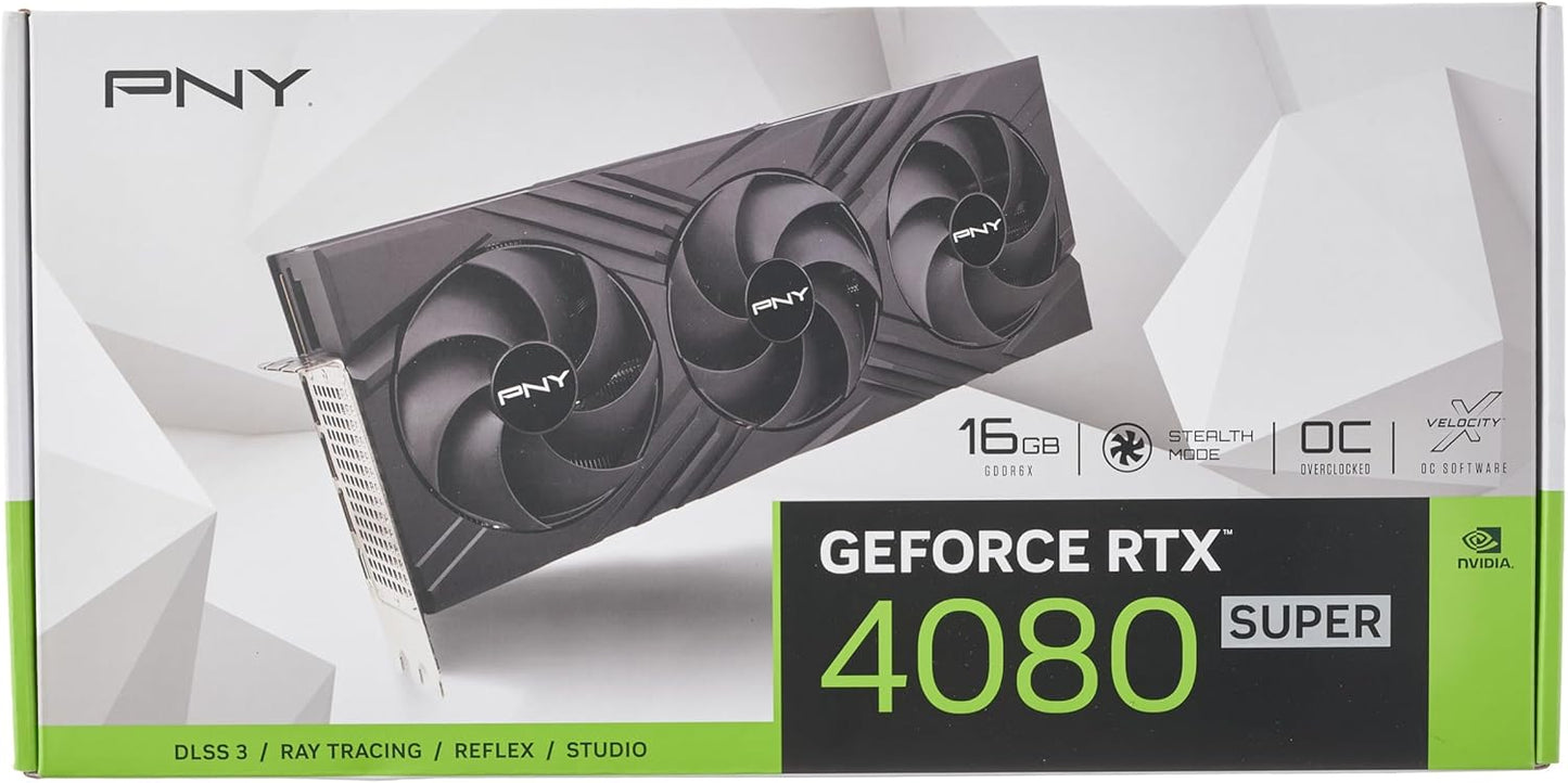 PNY GeForce™ RTX 4080 SUPER™ 16GB Verto™ Overclocked Triple Fan DLSS 3