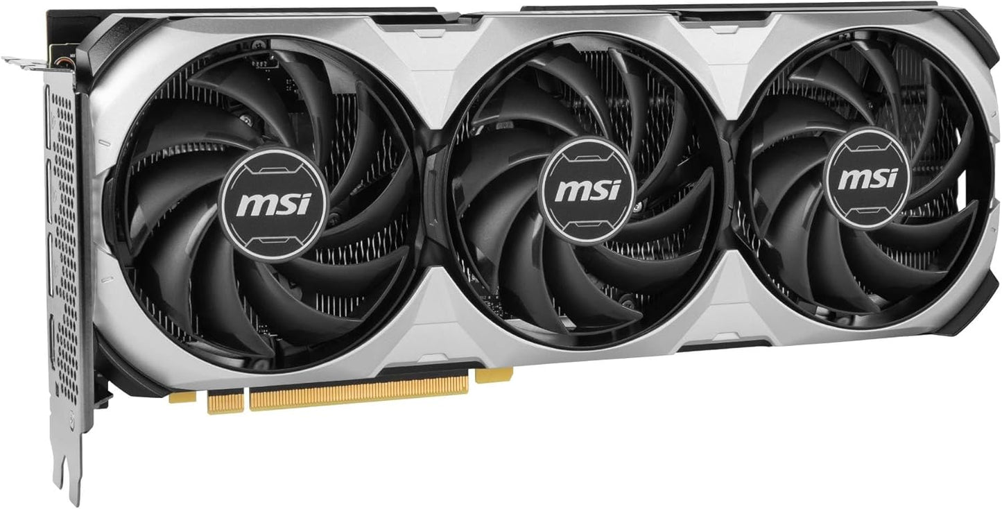 MSI GeForce RTX 4060 Ti Ventus 3X E 8G OC Carte Graphique - GPU NVIDIA GeForce RTX 4060 Ti, 8 Go GDDR6 128 Bits, 18 Gbit/s, Interface PCI Express 4, jusqu'à 2565 MHz, Ventilateurs TORX 4.0