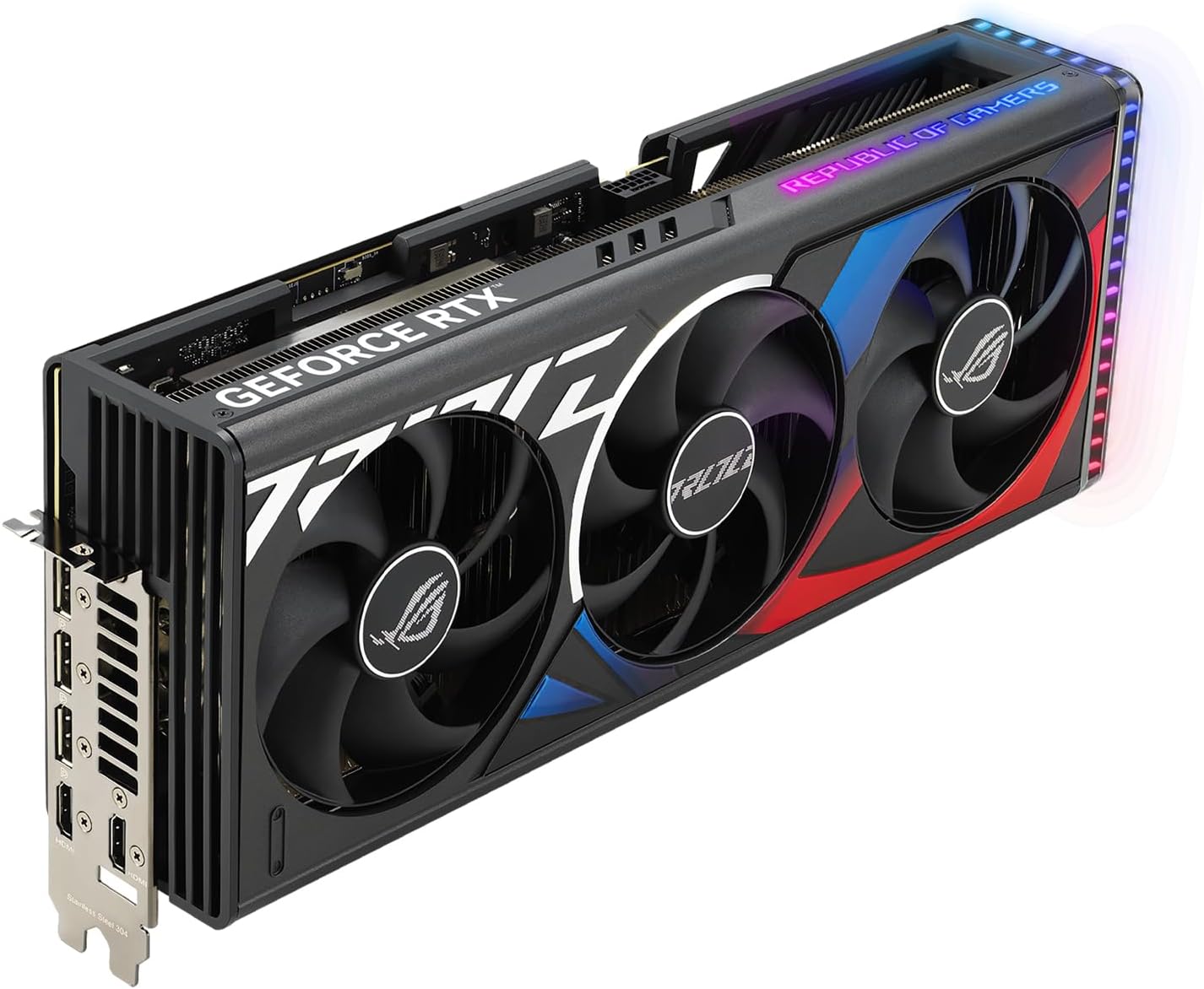 ASUS ROG Strix GeForce RTX 4080 Super OC Edition – Carte Graphique Gaming (16GB GDDR6X, PCIe 4.0, DLSS 3, HDMI 2.1a, DisplayPort 1.4a, Aura Sync RGB)