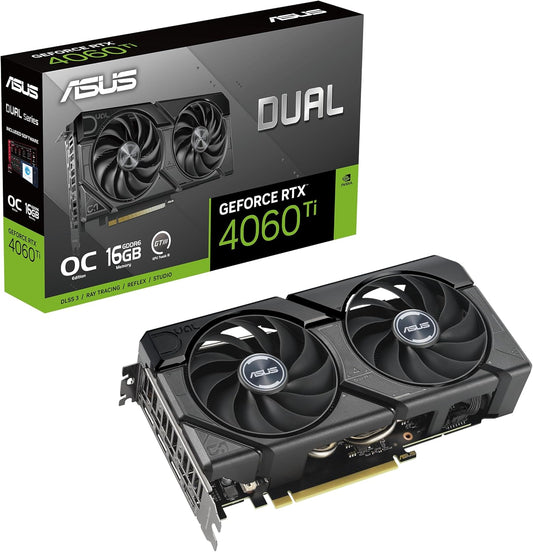 ASUS Dual GeForce RTX 4060 Ti EVO OC Edition 16GB GDDR6