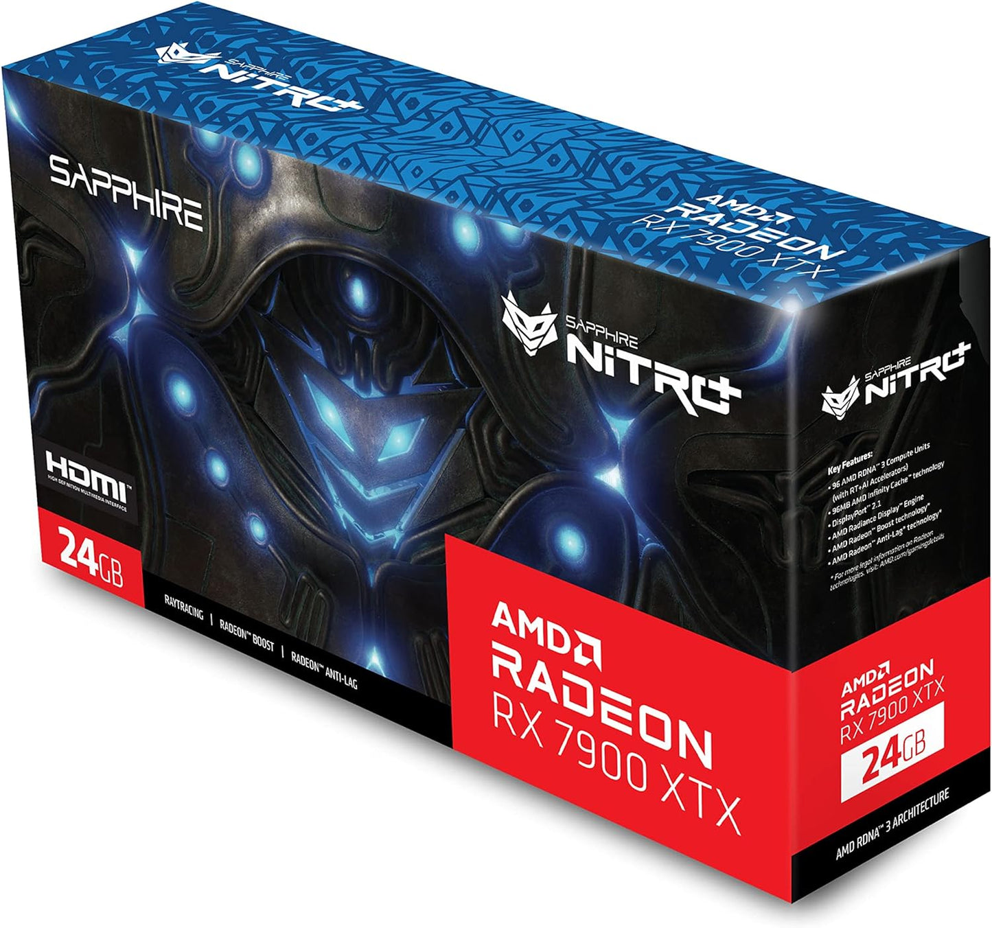 Sapphire Nitro+ Radeon RX 7900 XTX Vapor-X AMD 24 Go GDDR6